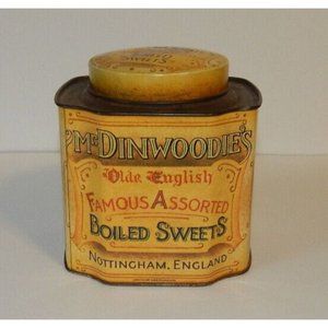 Vintage Mr. Dinwoodie's Boiled Sweets Olde English Candy Tin 5" England